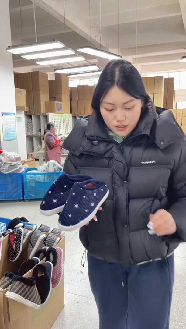 藏青包根棉拖35码137号