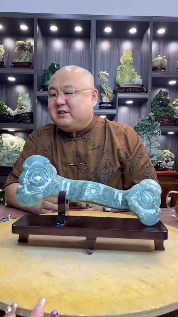 玉一***A玉岫岩料手工雕刻装饰摆件居家送礼一物一图精品摆件