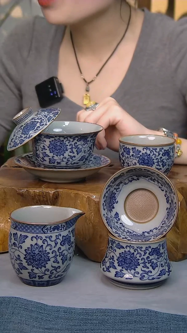 4件套陶瓷茶具家用简装系列