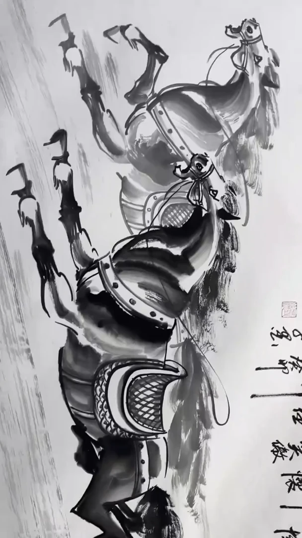 【闪购商品】绘画邓志标骏马系列9