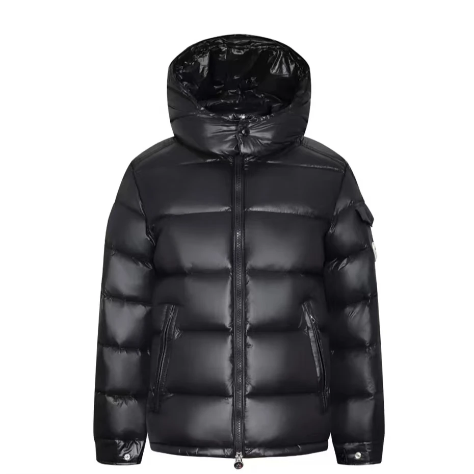 彩条情侣款百搭时尚休闲羽绒外套Z