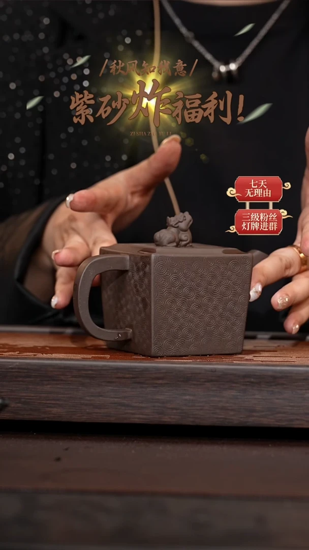 茶壶紫砂原矿紫砂茶壶240cc