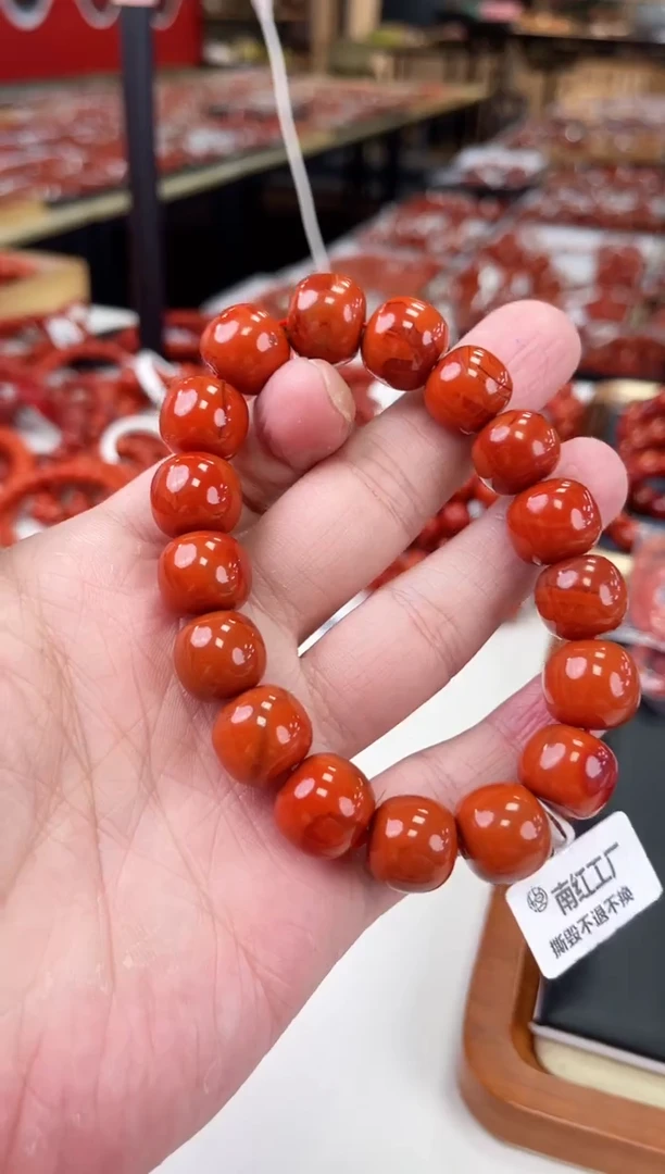 【闪购商品】南红玛瑙瓦西老型手串14+未镶嵌一个/条
