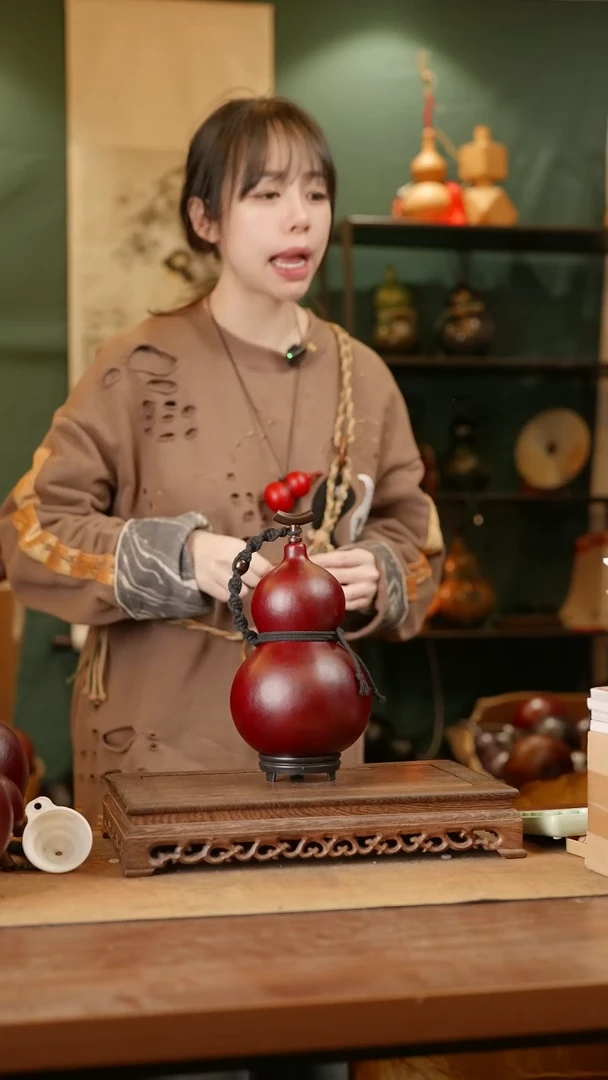 132号精品天然大漆酒葫芦一物一拍~