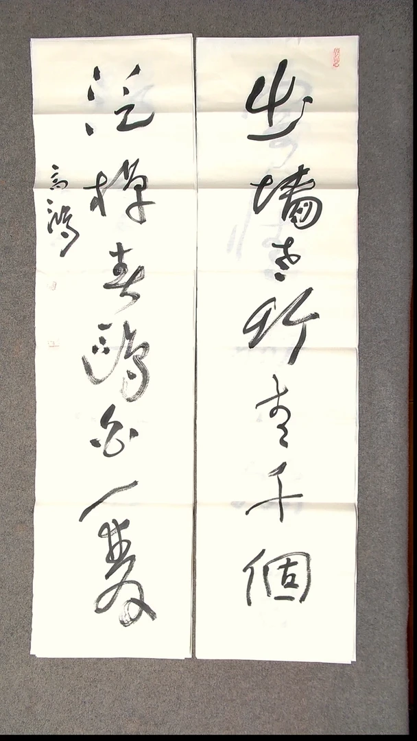 书法王高生 福建漳州 四尺对联