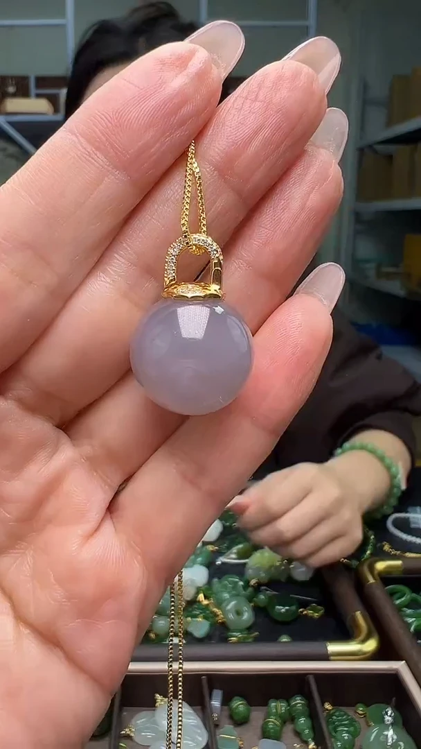 颈饰银S925镶嵌和田玉(多样性发货.发其一）10.26.86