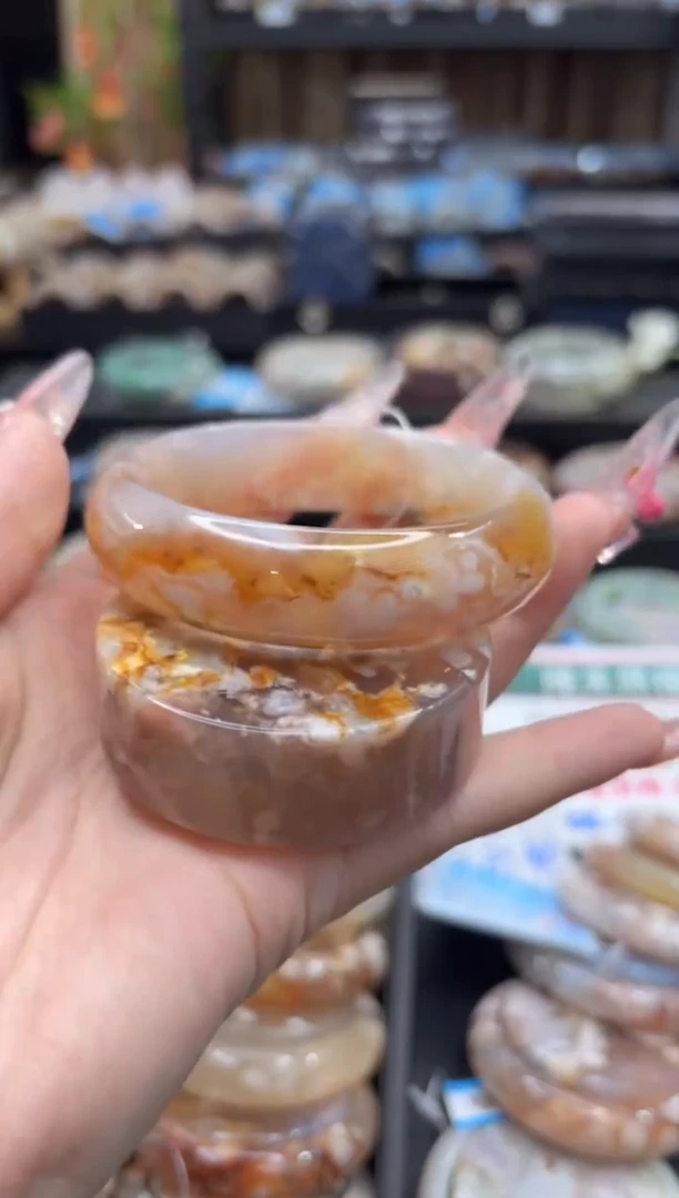 未镶嵌手镯石英质玉13(60圈赠送镯心)