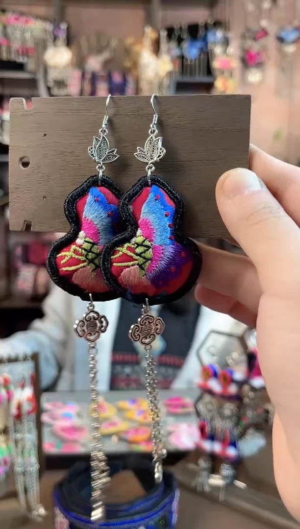 织绣民族风手工非遗老绣饰品663