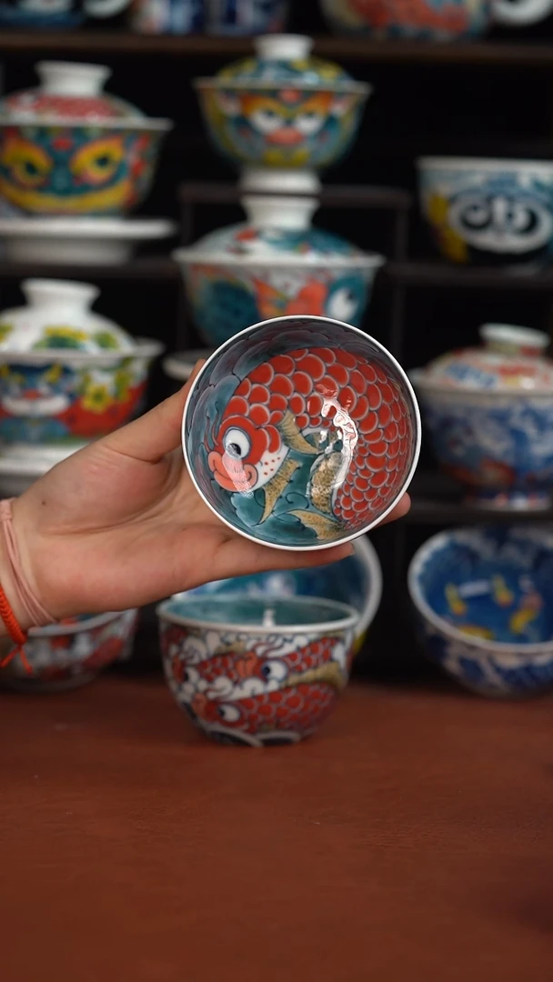 老师作品九鱼水缸杯（宠粉福利）