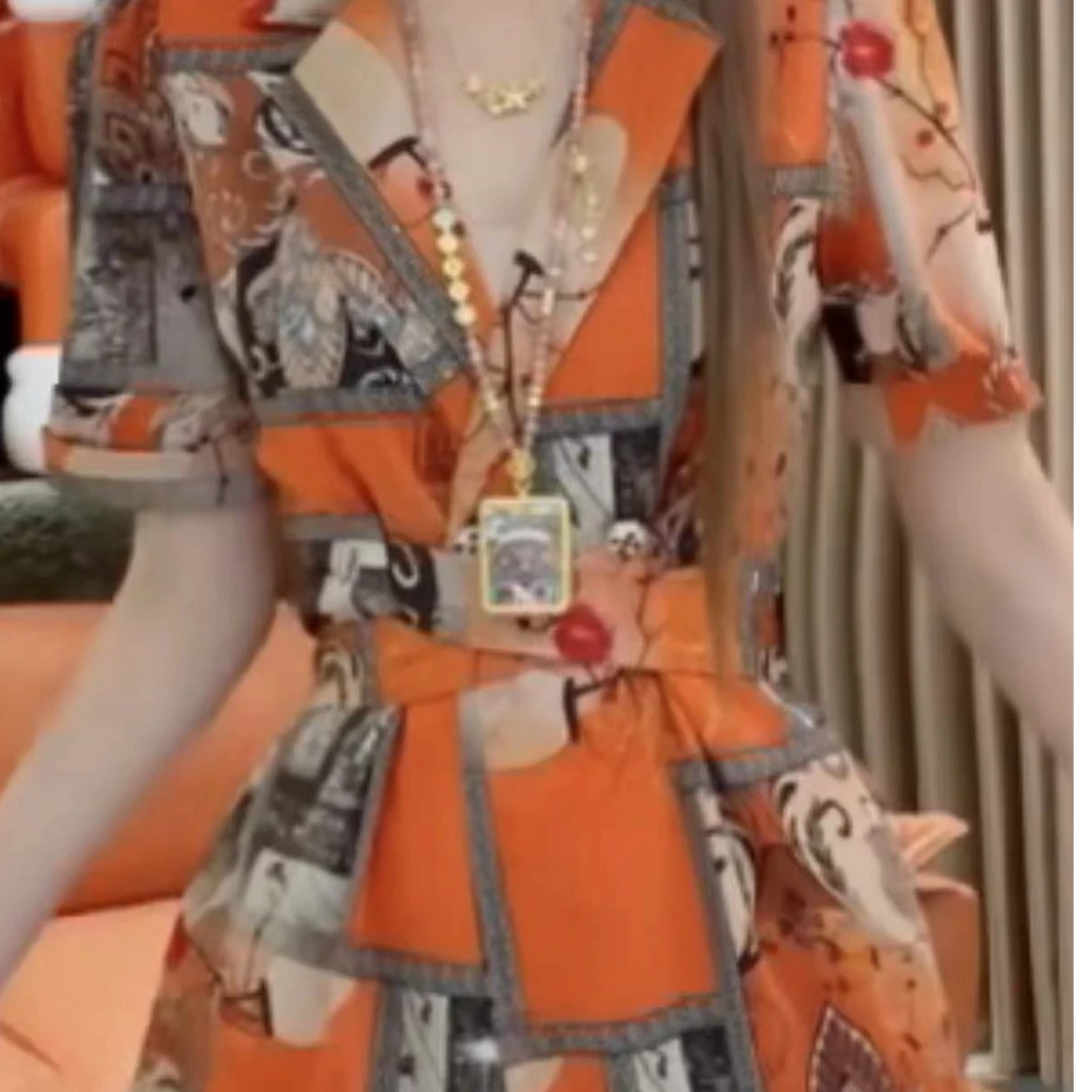 9952 高端时尚气质百搭洋气网红衫+短裤两件套