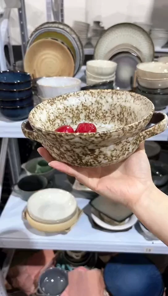 【闪购商品】瓷片外贸尾货瑕疵满20包邮X J6B双耳
