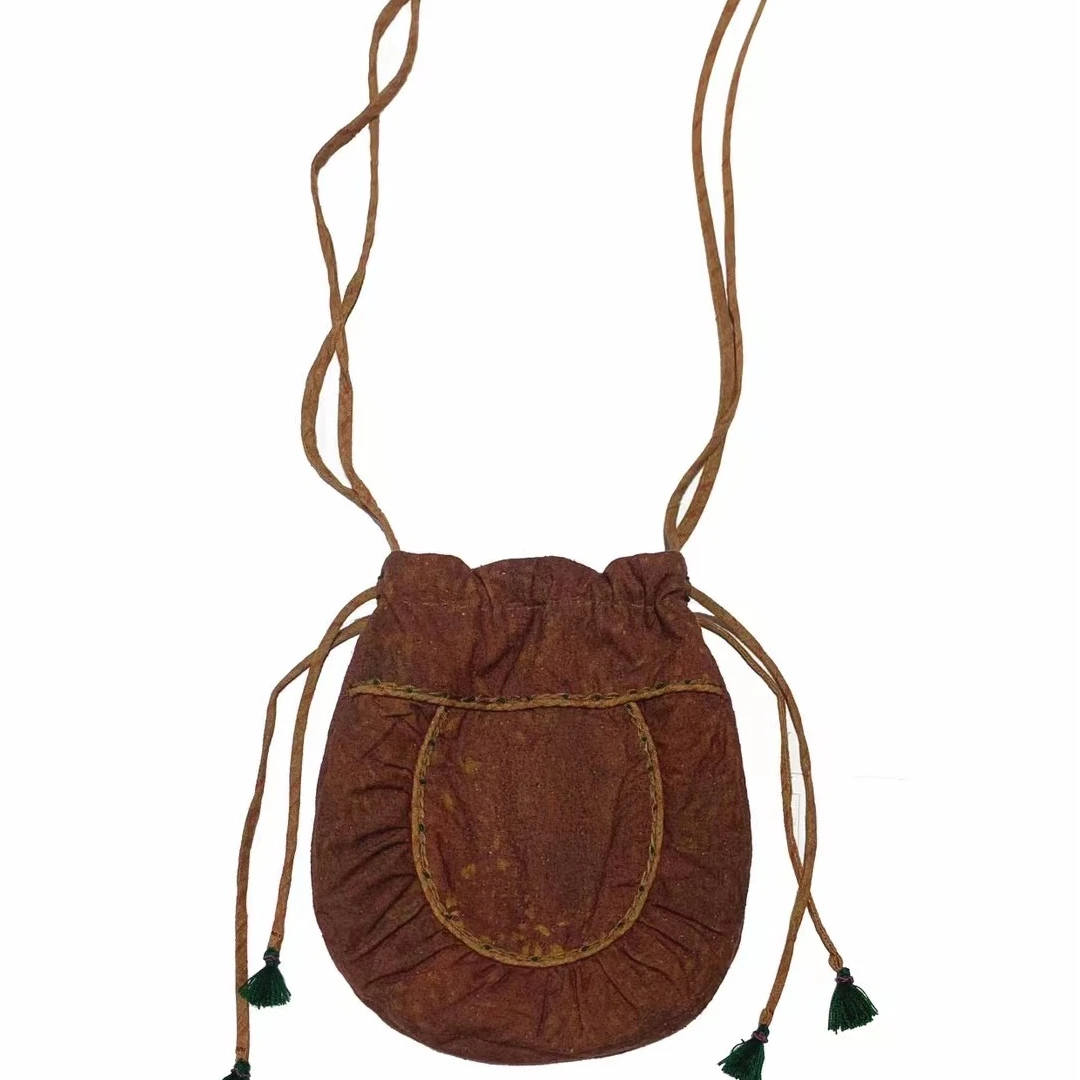 左岸迷香包0012单肩斜挎百搭红色复古手工