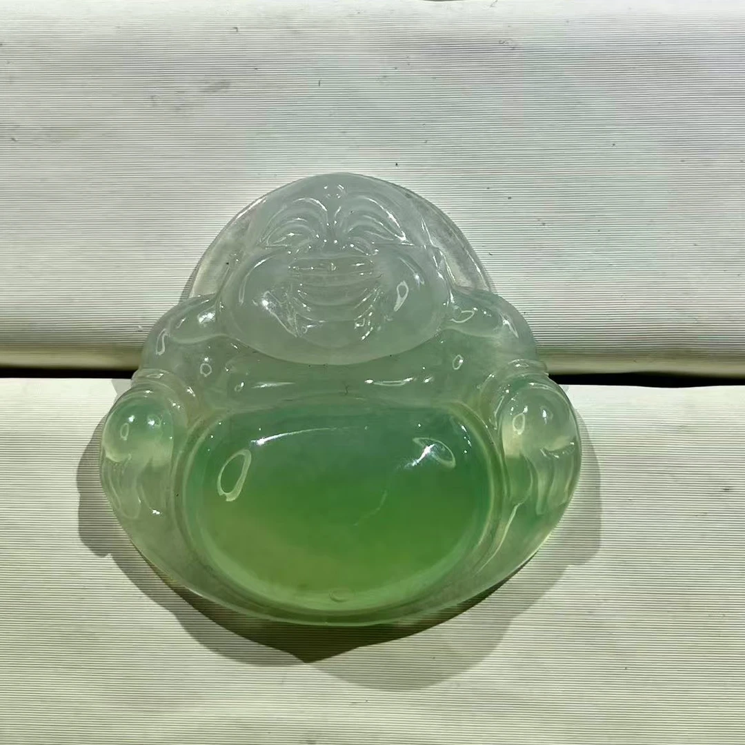 天然A货翡翠佛公