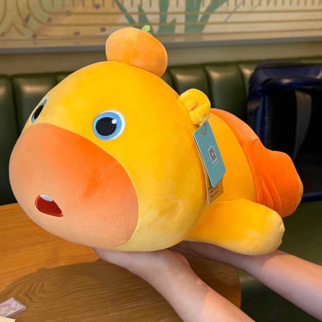 水豚噜噜玩偶毛绒玩具抱枕睡觉专用女生可爱陪娃娃公仔生日礼物女