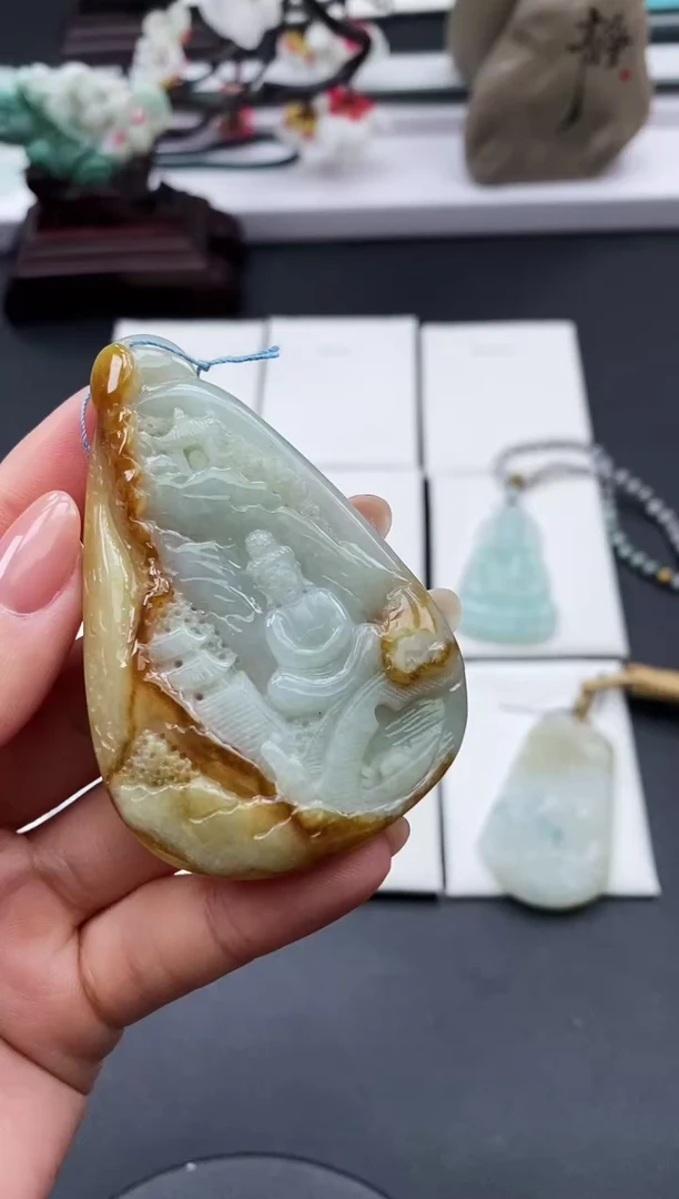 【闪购商品】翡翠颈饰未镶嵌天然缅甸A货翡翠