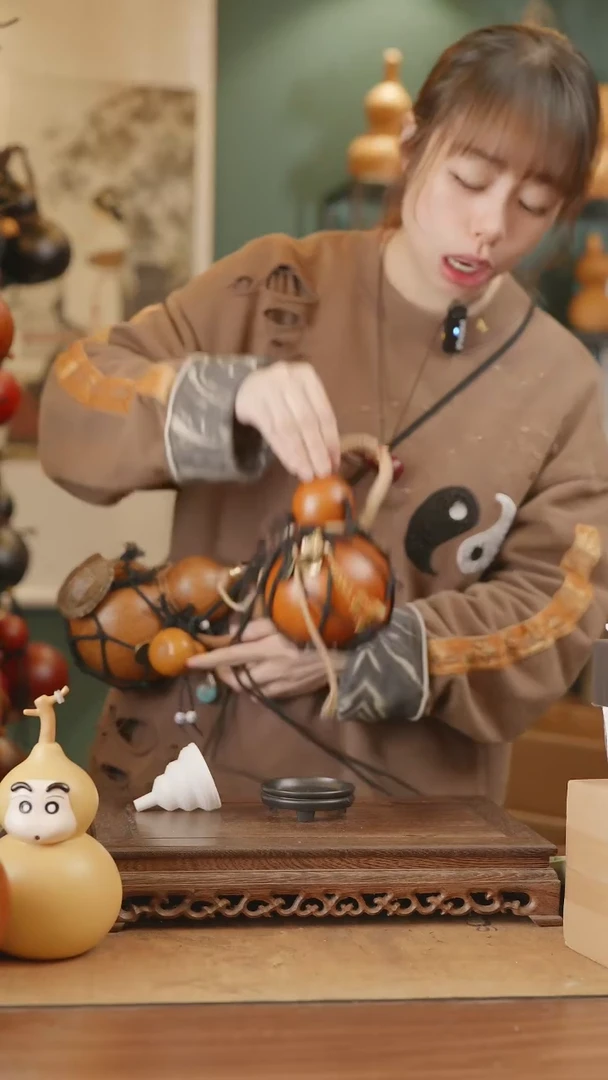 【闪购商品】143号精品天然大漆工艺防渗内胆酒葫芦~