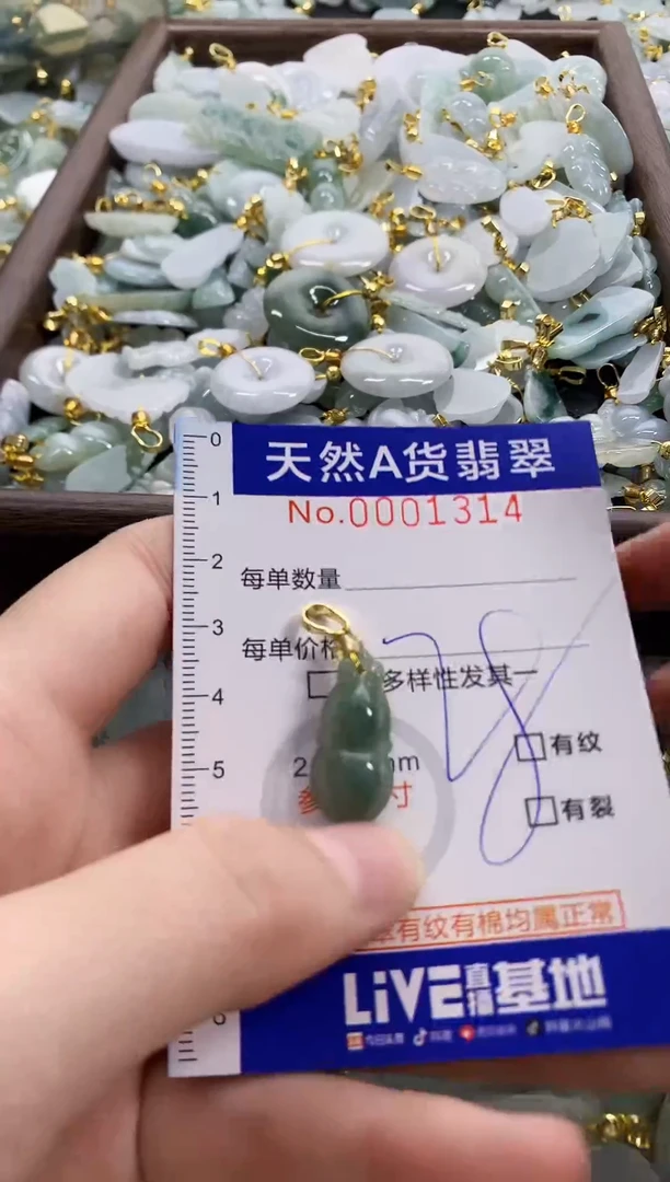 颈饰未镶嵌翡翠天然A货翡翠