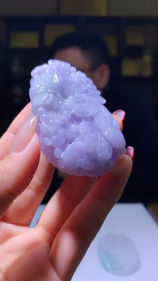 【闪购商品】定制翡翠未镶嵌1071hm-毛货挂件64