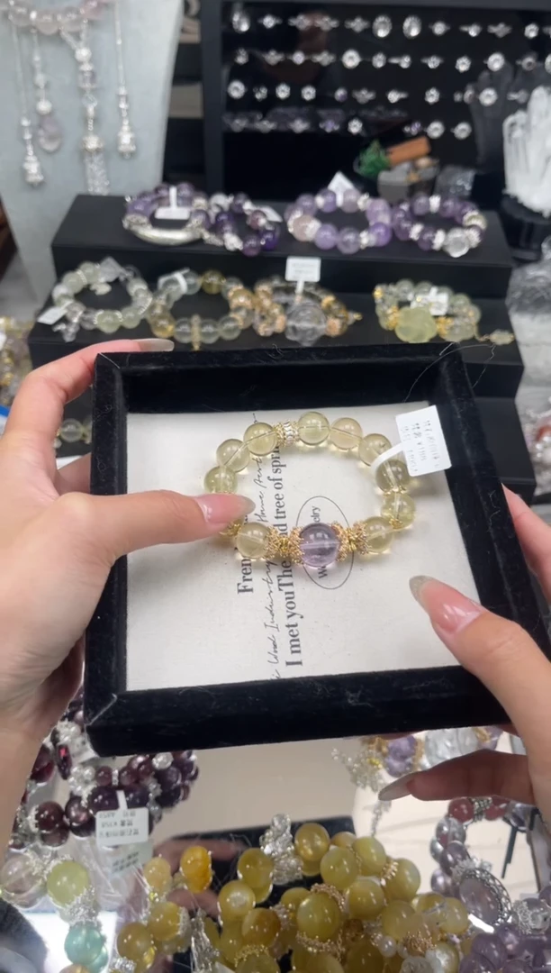 【闪购商品】烟晶手链银S925镶嵌天然水晶 多样性发货