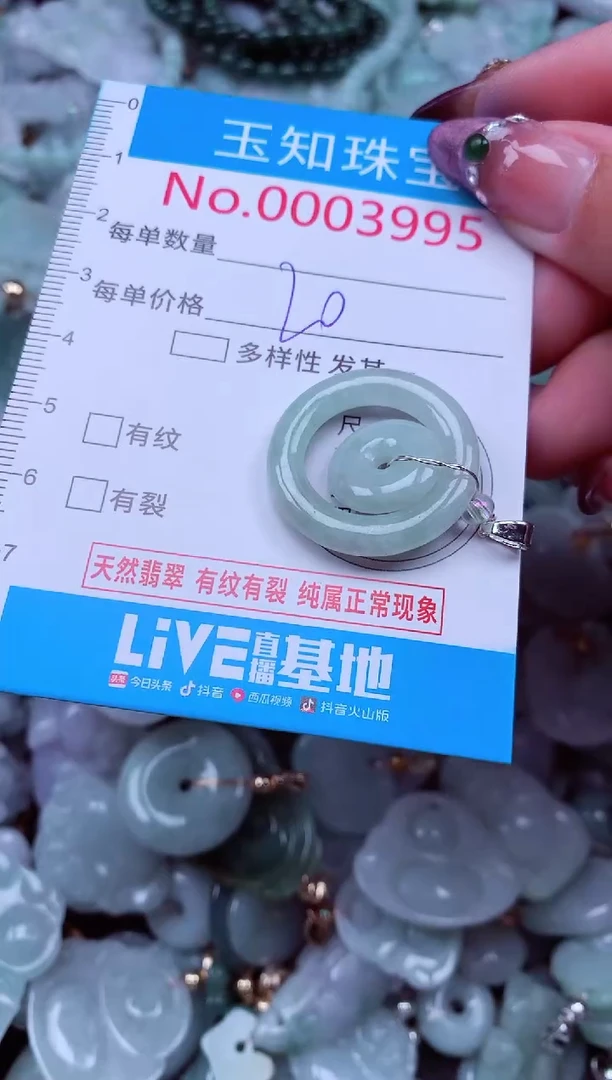 吊坠(不含链)未镶嵌翡翠3995