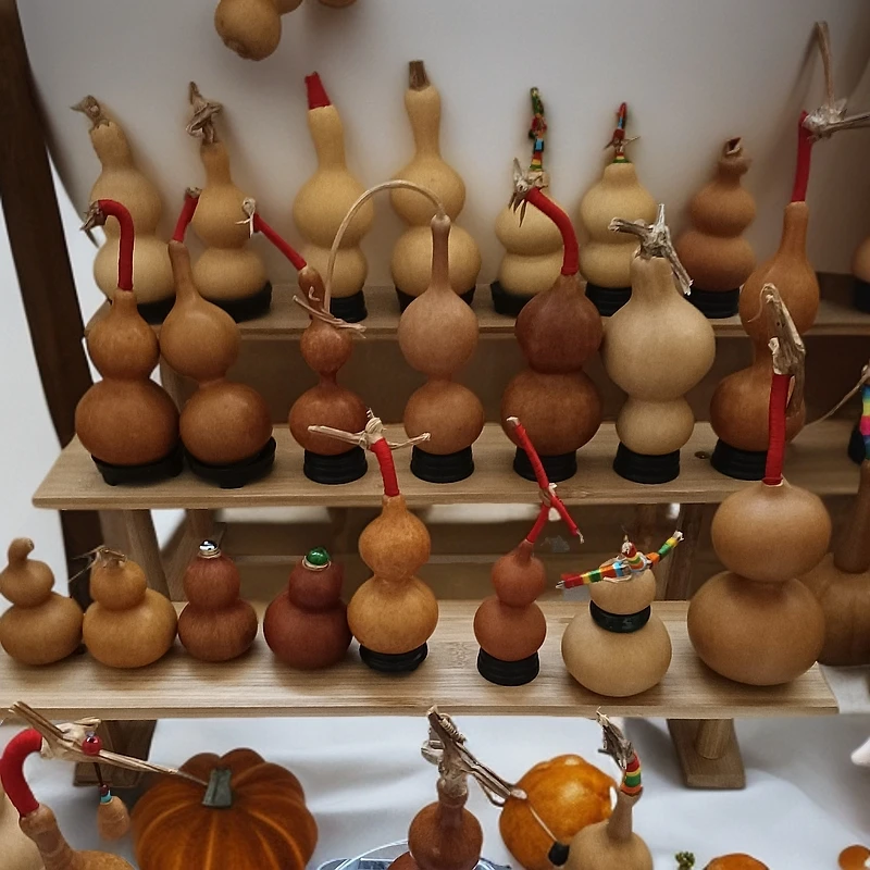 天然葫芦设计手把件家居饰品
