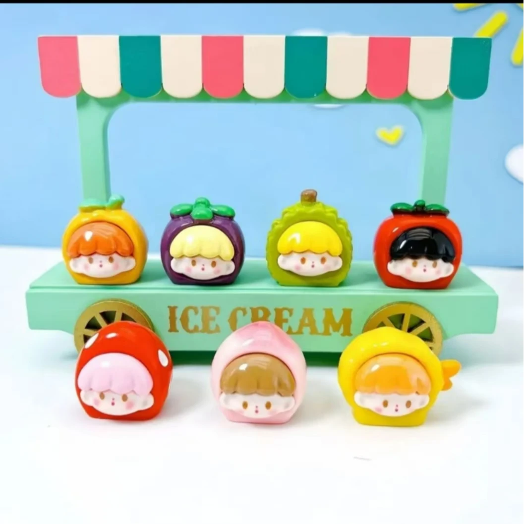 （保三倍）【九宫格】水果阿卓创意治愈系网红摆件玩具公仔工艺品可爱