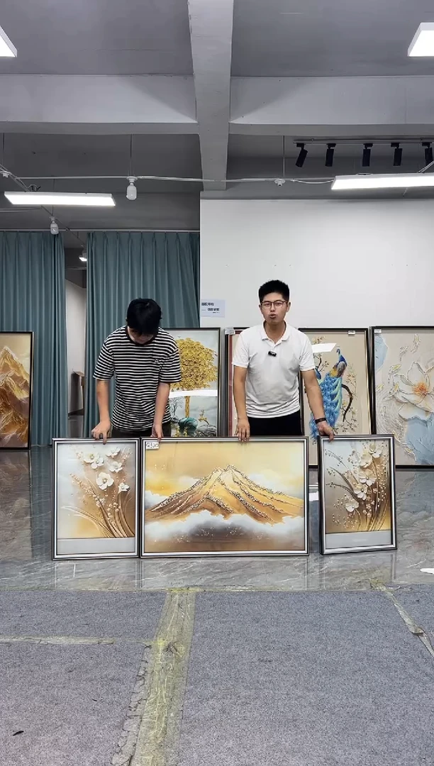 竖款流***薇金山60*40/60*80/60*40三联一套