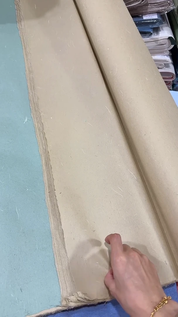 97*180仿古丝绒楮皮笺25张