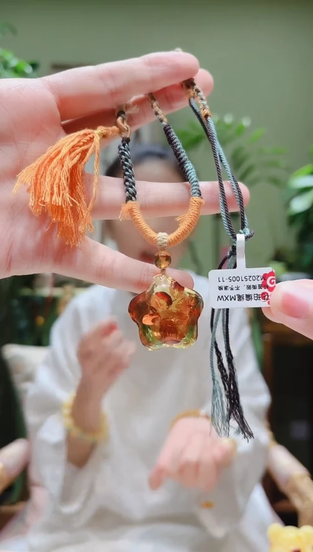 琥珀颈饰未镶嵌琥珀项链MXW1005-11多样性发货