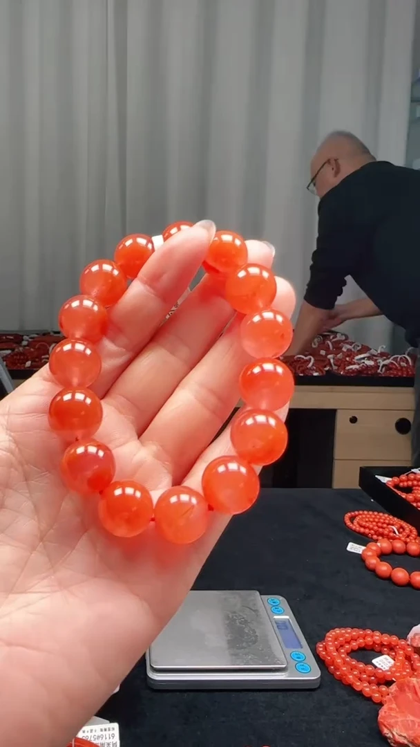 未镶嵌多样性发一件南红玛瑙14mm保山圆珠单圈