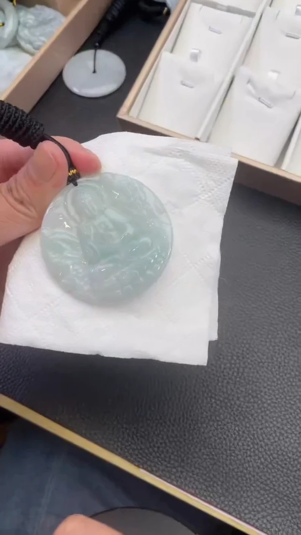 颈饰未镶嵌翡翠天然缅甸翡翠A货77