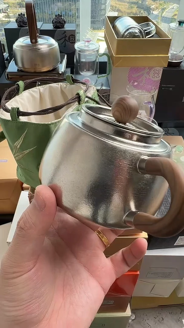 @@器态茗和泡茶壶350ml+禾器茶事包竹韵