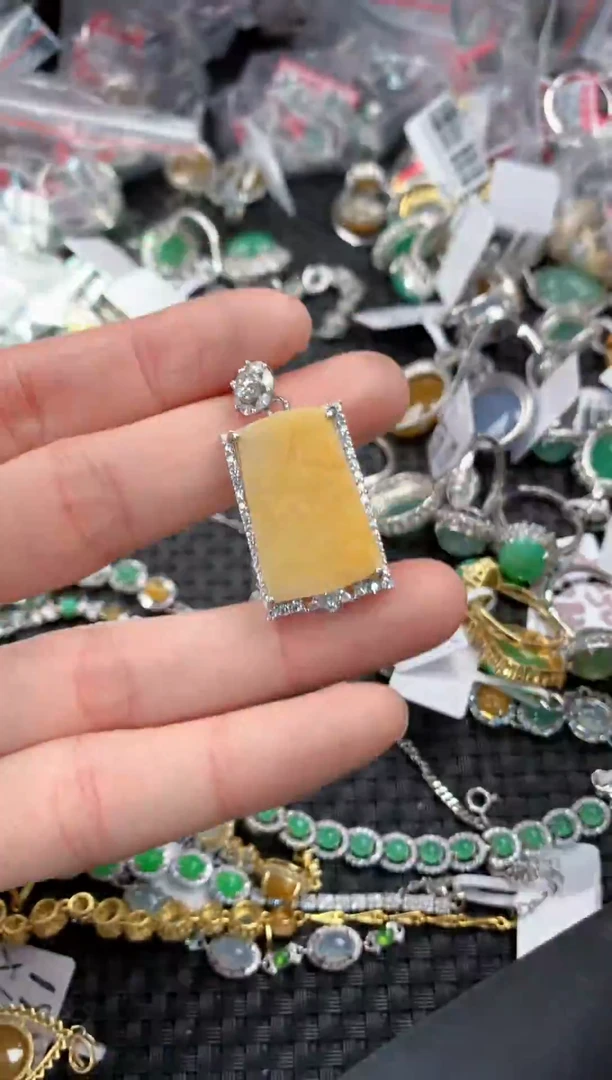 银S925镶嵌戒指翡翠777----1