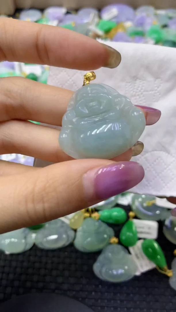 颈饰未镶嵌翡翠天然缅甸翡翠A货