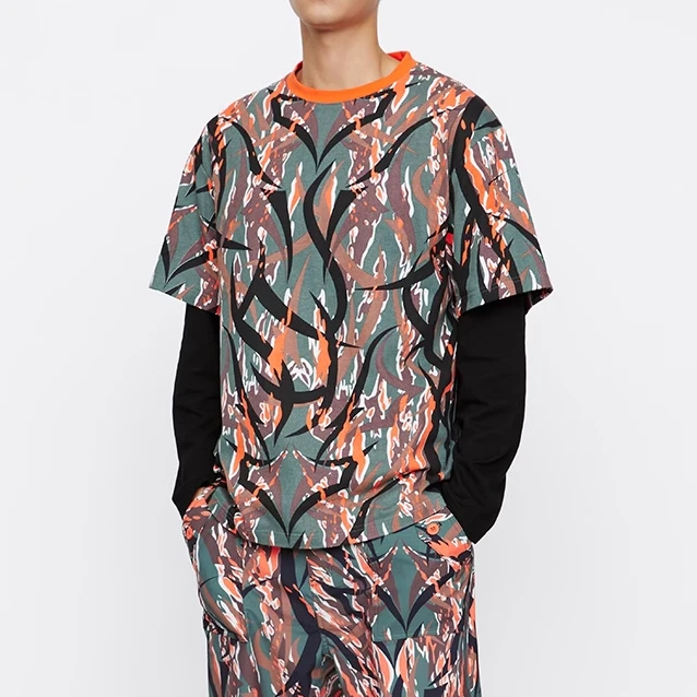 JuiceCLOT ALIENEGAR LAYERING TEE荆棘假两件长袖T恤