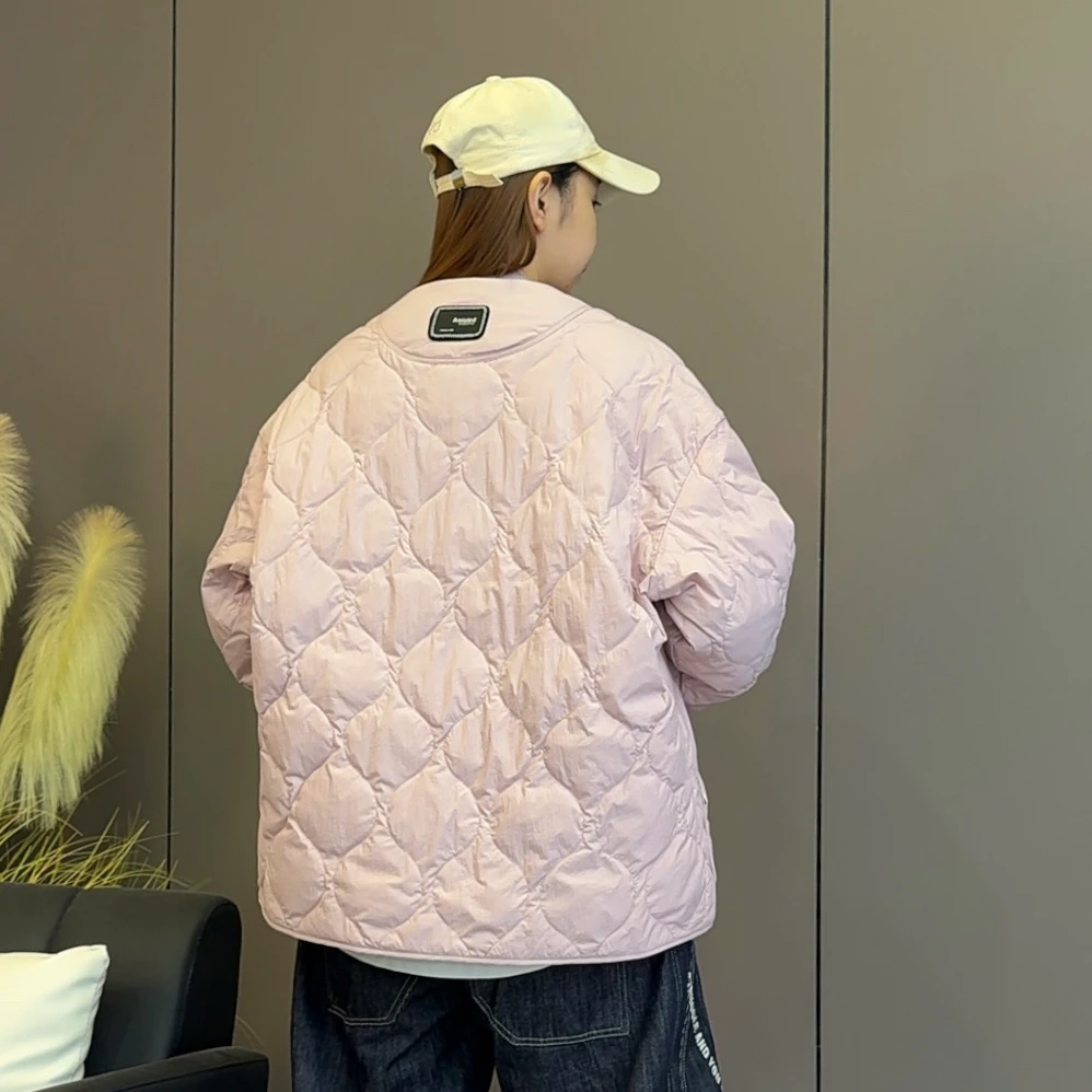 轻薄款羽绒服男2025冬季新款男士潮流棒球领休闲宽松保暖羽绒外套