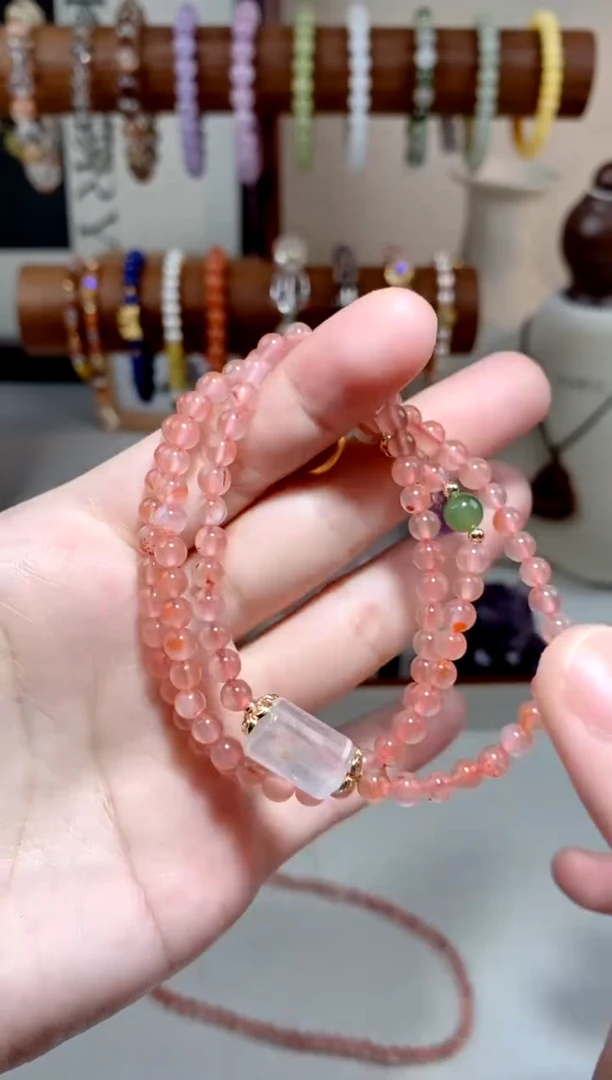 【闪购商品】南红玛瑙手链未镶嵌南红三圈