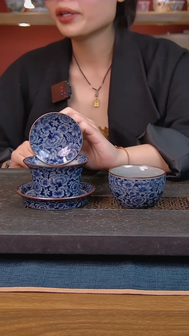 简装家用款2件套 老陶泥开片纹陶瓷茶具