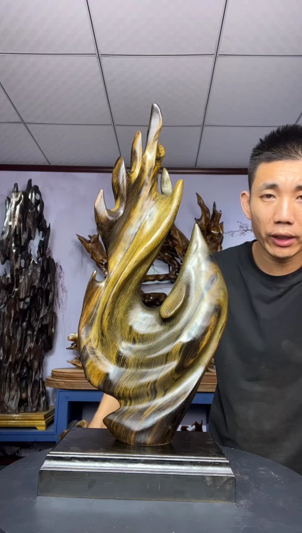 金丝楠木雕款棍*?金丝楠木工艺品摆件