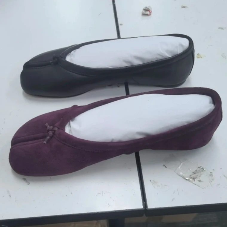 【Tickle】分趾tabi浅口褶皱单鞋Wut0052