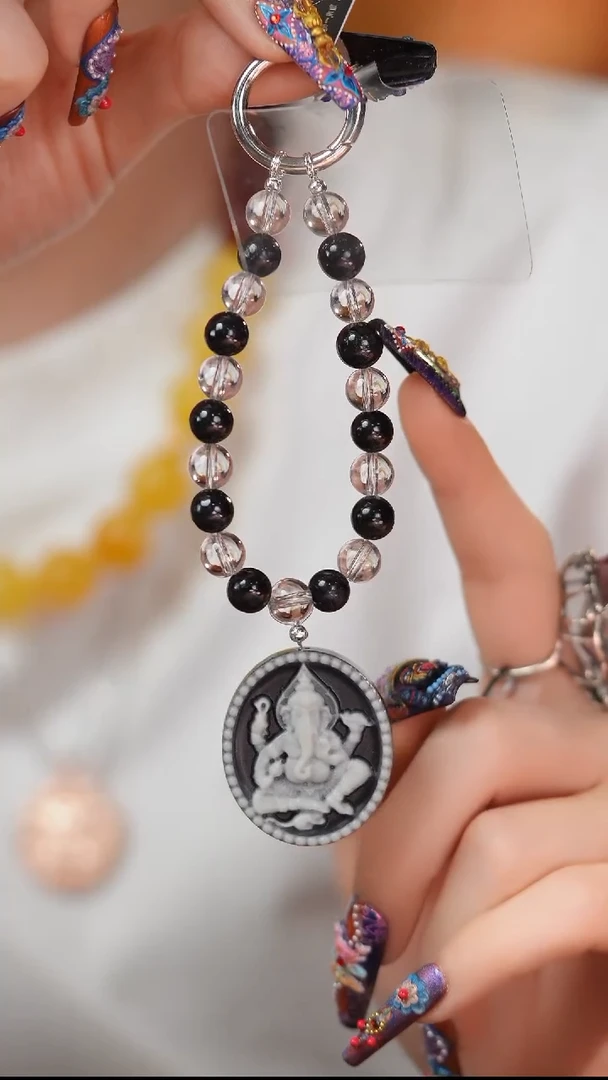 【闪购商品】水晶挂件未镶嵌E811S 白水金运象神挂件