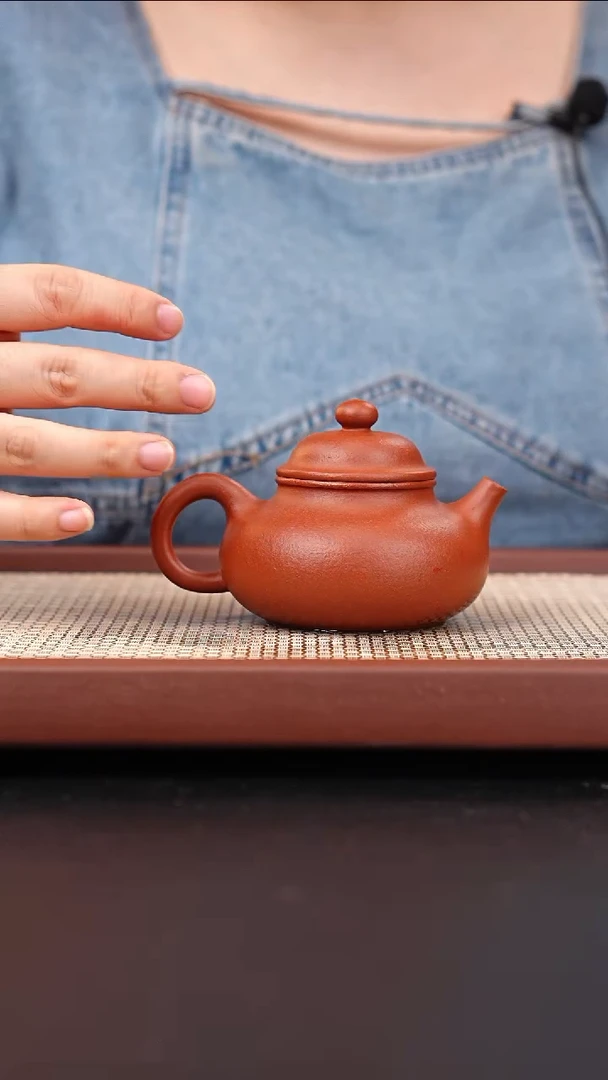 茶壶紫砂小煤窑朱泥粗砂容天纳底170cc