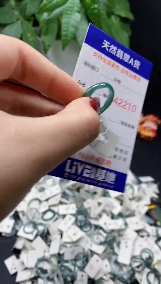 翡翠戒指未镶嵌 天然翡翠戒圈2210