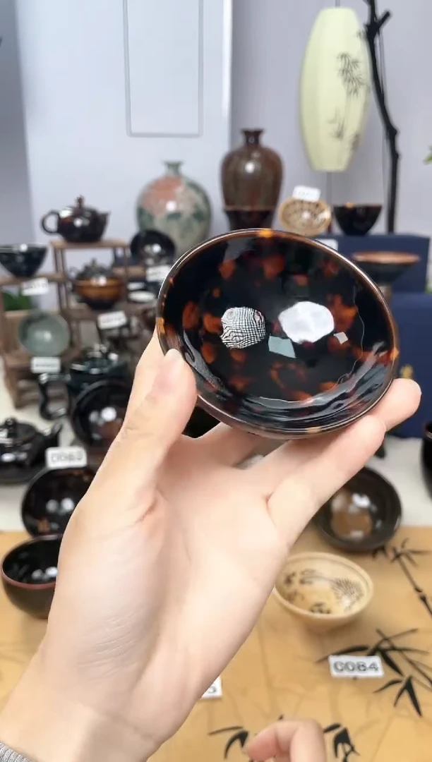 【真叶盏】吉州窑纯手工高温瓷特价款