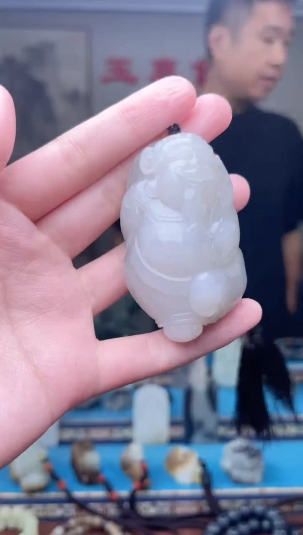 和田玉未镶嵌挂件1