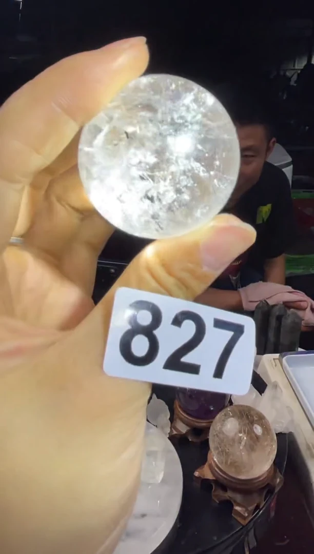 未镶嵌水晶大型摆件（非配饰）白水晶球827   83克 40M