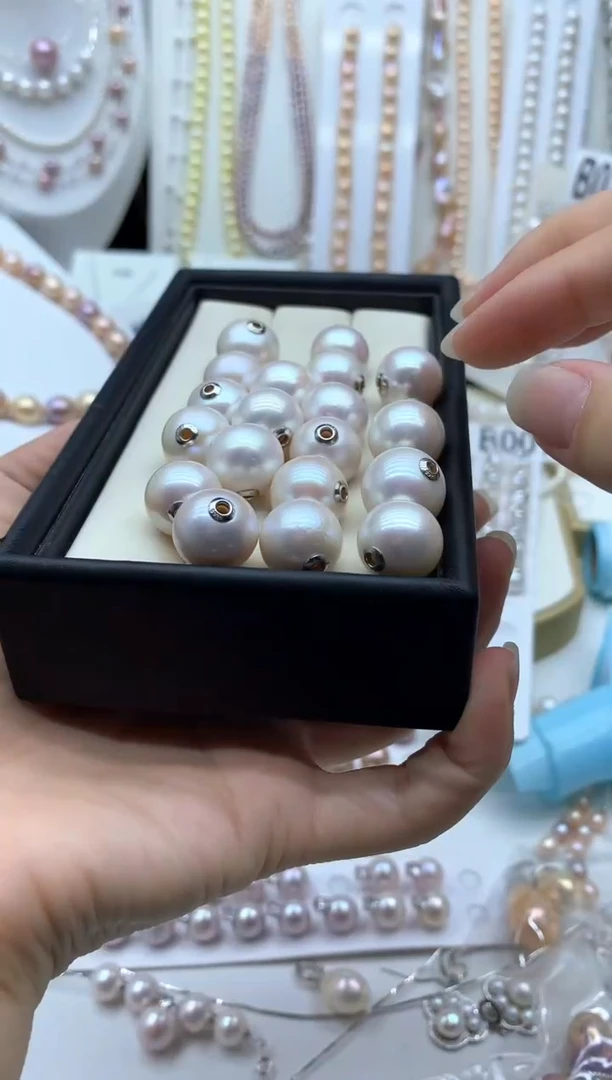 淡水珍珠银S925镶嵌吊坠(不含链)多样性发其一