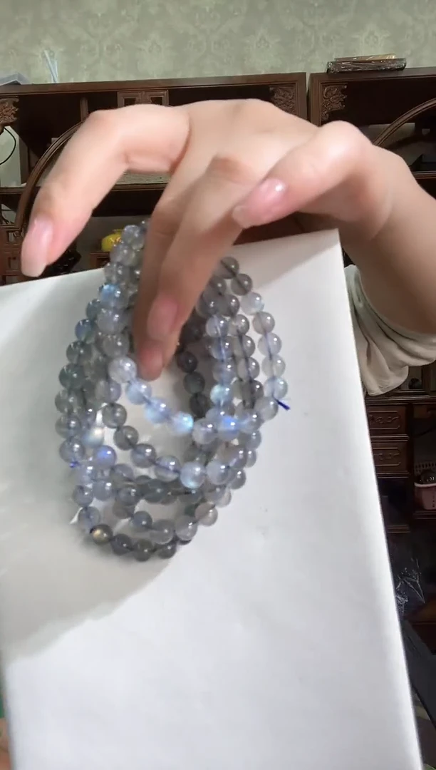 【闪购商品】拉长石手串未镶嵌250309130多样性发一