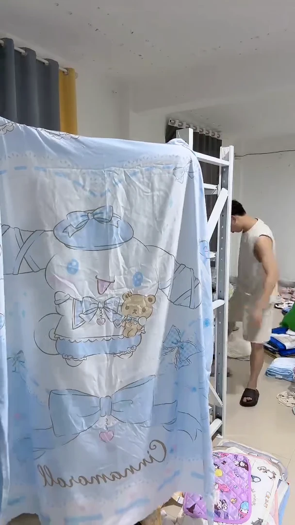 蓝色小熊玉桂 涤被套 150*200