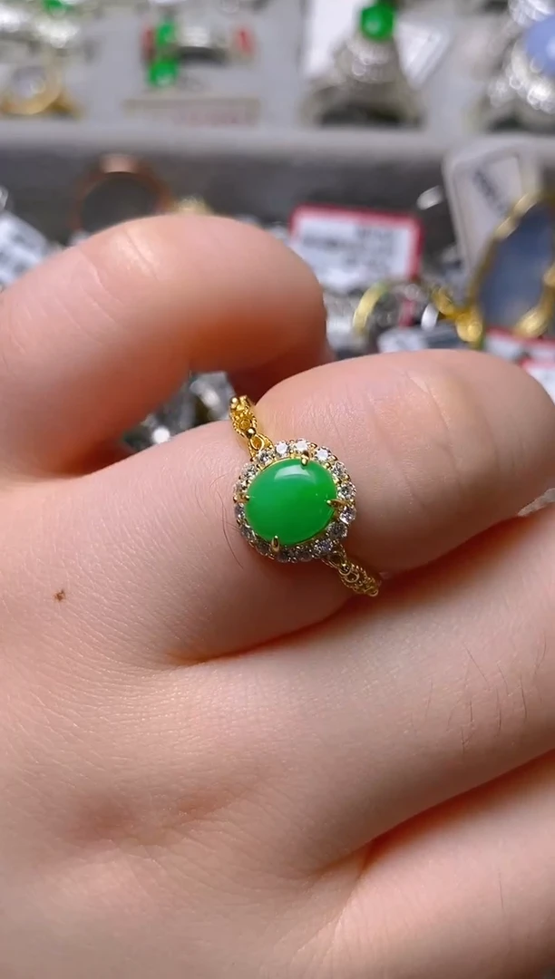 未镶嵌戒指翡翠百内无证书